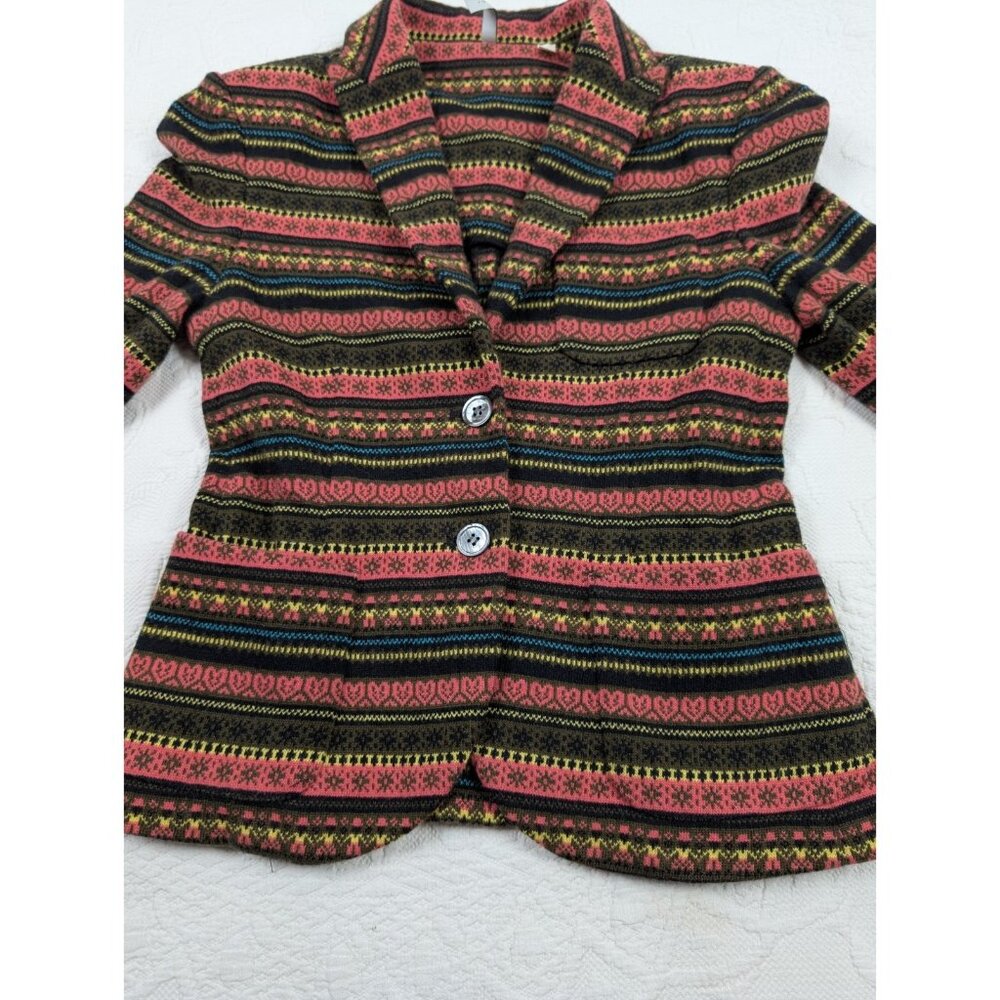 IISLI Jacket Blazer Women's Size 4  100% Wool  Nordic style x long sleeve
